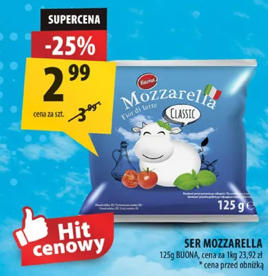 Ser mozzarella classic promocja w Arhelan