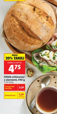 Chleb orkiszowy z ziarnami promocja w Biedronka