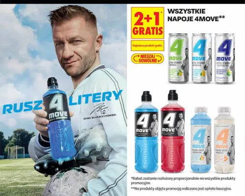 Napój witaminowy 4MOVE Active Vitamins Electrolytes promocja w Biedronka