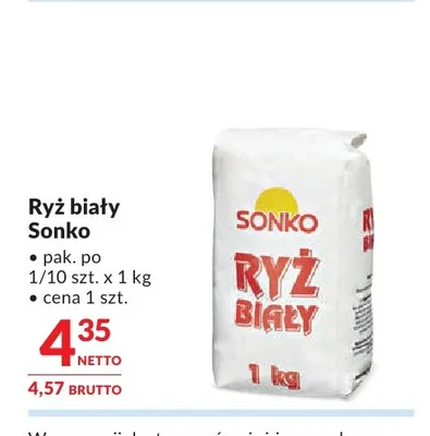 Ryż biały Sonko promocja w Makro