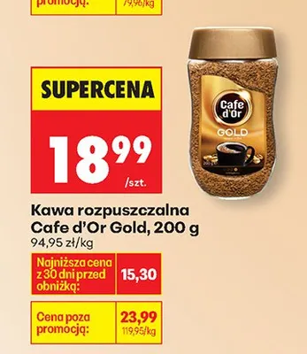 Kawa rozpuszczalna Gold promocja w Biedronka