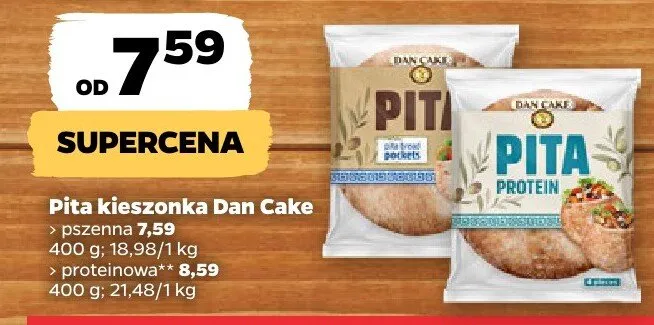 Pita kieszonka Dan Cake pszenna promocja w Netto