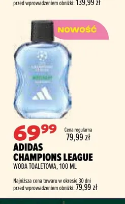 Woda toaletowa Adidas Champions League promocja w Drogerie Natura