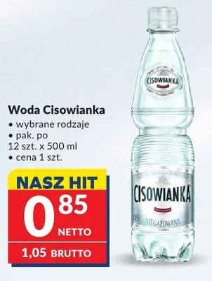 Woda Cisowianka promocja w Makro