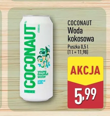 Woda kokosowa Coconaut promocja w Aldi