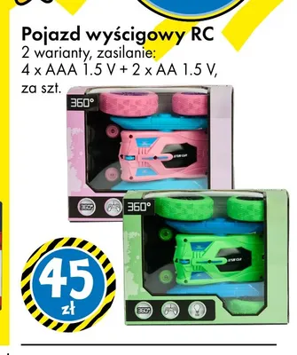 Pojazd wyścigowy RC promocja w Tedi