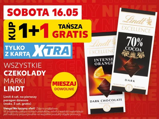 Czekolady Lindt promocja w Kaufland