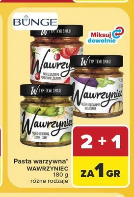 Pasta warzywna z suszonymi pomidorami i żurawiną Wawrzyniec promocja w Carrefour Market
