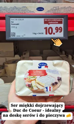 Ser miękki dojrzewający Duc De Coeur La Brique promocja w Lidl