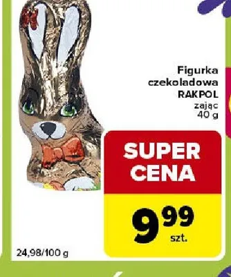 Figurka czekoladowa zając promocja w Globi