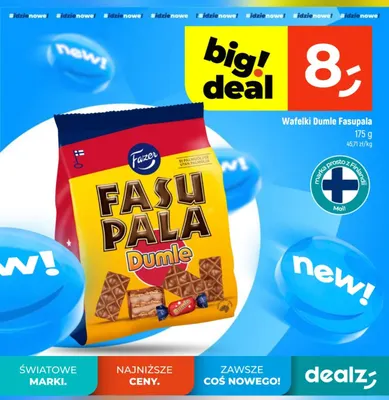 Wafelki Dumle Fasupala Fazer promocja w Dealz