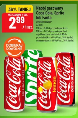 Napój gazowany Coca-Cola Zero Sugar promocja w POLOmarket