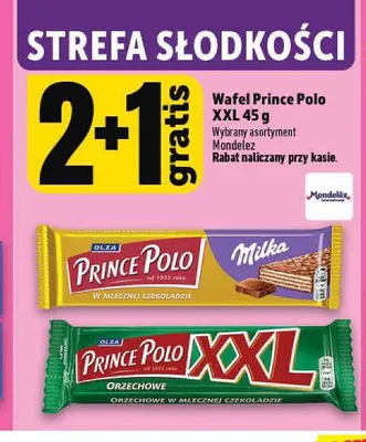Wafel Prince Polo XXL Orzechowe Olza promocja w TOPAZ