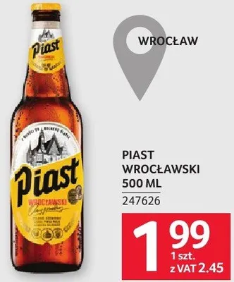 Piast Wrocławski 500 ml promocja w Selgros