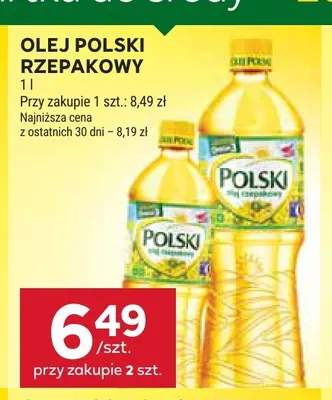 Olej rzepakowy Polski promocja w Stokrotka