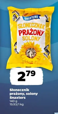 Słonecznik prażony solony Snaxters promocja w Netto