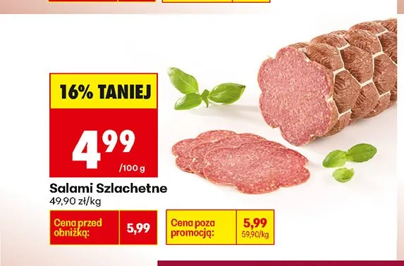 Salami Szlachetne promocja w Biedronka