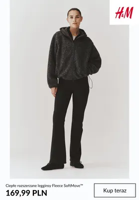 Ciepłe rozszerzane legginsy Fleece SoftMove™ H & M promocja w H&M