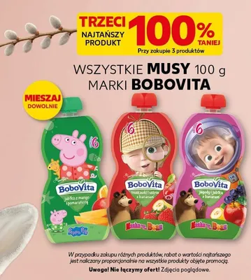 Musy marki BoboVita różne rodzaje promocja w Kaufland