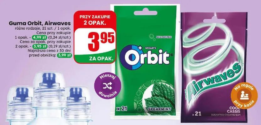 Guma do żucia Airwaves Cool Cassis promocja w Dino