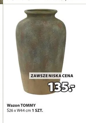 Wazon TOMMY Ś26xW44cm promocja w Jysk