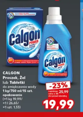 Proszek do zmiękczania wody Calgon promocja w Kaufland