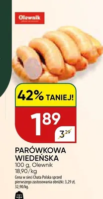 Parówkowa wiedeńska promocja w Chata Polska