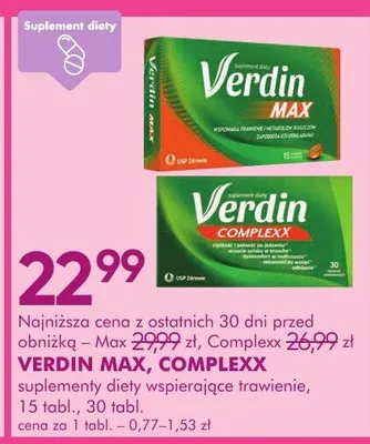 Suplement diety Verdin Max, Complex promocja w Super-Pharm