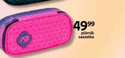 Piórnik saszetka AB różowy z niebieskim logo promocja w Empik