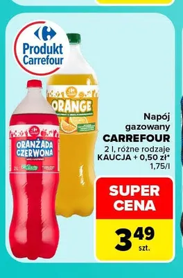 Napój gazowany Orange Carrefour promocja w Carrefour