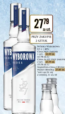 Wódka Wyborowa promocja w Dino