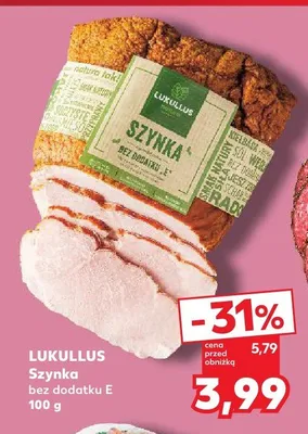 Szynka bez dodatku E Lukullus promocja w Kaufland