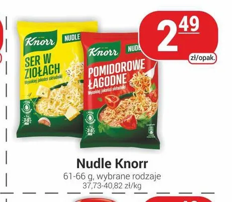 Nudle Knorr pomidorowe łagodne promocja w Delikatesy Sezam