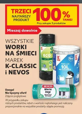 Worki na śmieci marek K-Classic i Nevos promocja w Kaufland