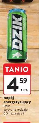 Napój energetyzujący Dzik promocja w Intermarche