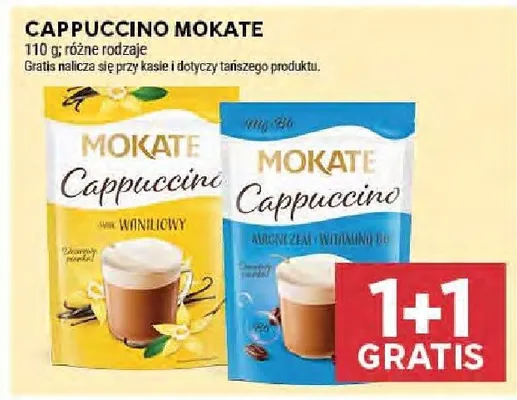 Cappuccino MOKATE różne rodzaje 110g promocja w Stokrotka