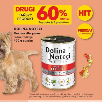 Karma dla psów Dolina Noteci Premium Rich in Beef promocja w Kaufland