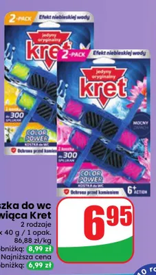 Zawieszka do wc barwiąca Kret 2-pak promocja w Dino