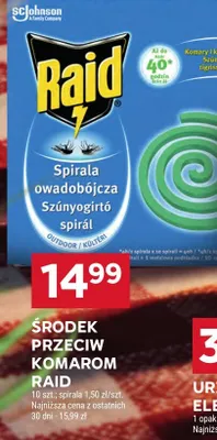 Spirala owadobójcza Raid promocja w Stokrotka