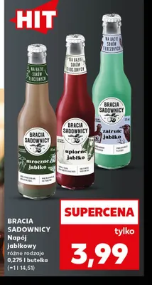 Napój jabłkowy mroczne jabłko Bracia Sadownicy promocja w Kaufland