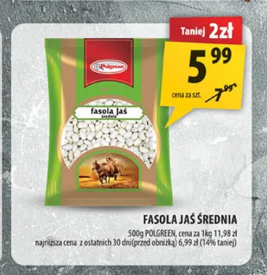 Fasola jaś średnia Polgreen promocja w Arhelan