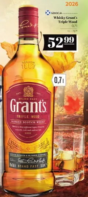 Whisky Grant's Triple Wood promocja w POLOmarket