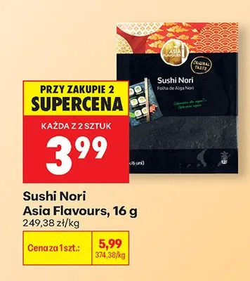 Sushi Nori Asia Flavours promocja w Biedronka