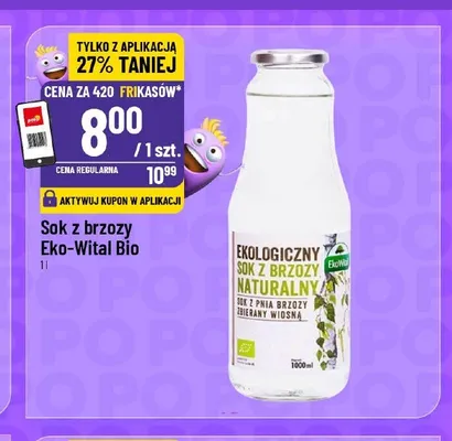 Sok z brzozy Eko-Wital Bio promocja w POLOmarket