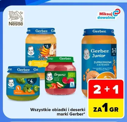 Obiadki i deserki marki Gerber promocja w Carrefour Market