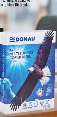Papier ksero A4 Donau 80 g promocja w Biedronka