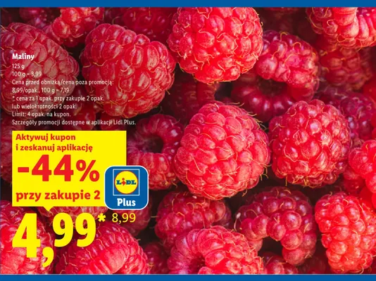 Maliny promocja w Lidl