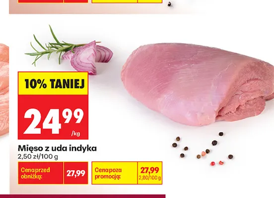 Mięso z uda indyka promocja w Biedronka