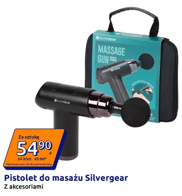 Pistolet do masażu Silvergear z akcesoriami promocja w Action
