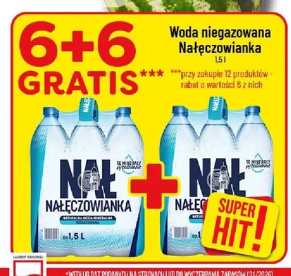 Woda niegazowana Nałęczowianka 6-pak 1,5 l promocja w POLOmarket
